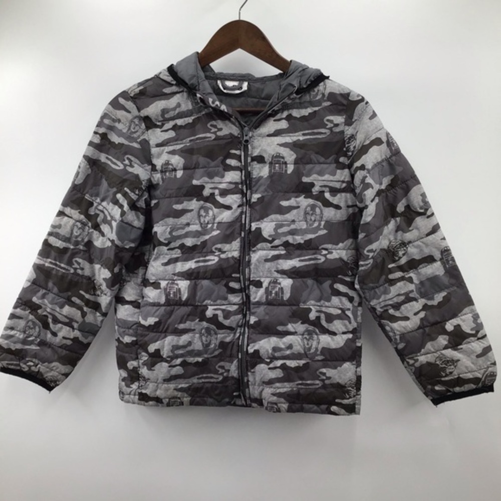 GAP Star Wars Kids Youth Camo Jacket - Gray and Black
